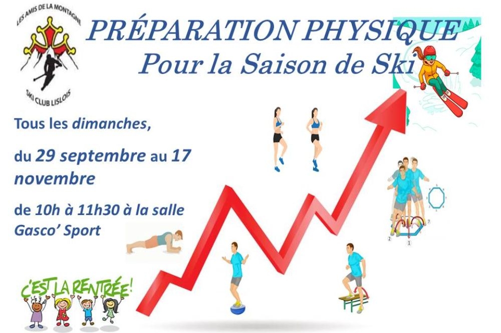 Préparation physique à la pratique du ski.